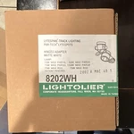 Lightolier Lytespan Par-tech Lytespots Track Lighting 8202WH Matte White Adapter. Fixed Price $32.50.