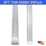 25 Pack 8FT Linkable Warehouse Workshop Garage Ceiling Light Fixture 72W 6500K. Fixed Price $347.93.