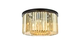 Elegant Lighting 1238F26-GT/RC Sydney 26"W Flush Mount Black. Fixed Price $1020.00.