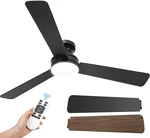 52 Inch Ceiling Fans With Lights, Remote Control, 3CCT, Dimmable&adjustable W.... Fixed Price $69.02.