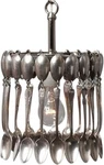 Vintage Silver Spoon Chandelier-handcrafted Light Fixture. Fixed Price $619.00.