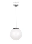 Sea Gull 6022EN3-04, Hanging Globe Light 12 Inch Pendant, Satin Aluminum. Fixed Price $75.98.