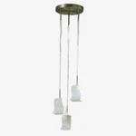 Triarch International Designed By Milleluci Italy #80066 Chandelier Silver White. Fixed Price $56.25.