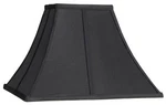 Lamp Shade Medium Square Curved Black 6" Top X 14" Bot 9.5" Height (spider). Fixed Price $59.99.