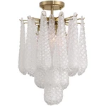 Crystorama OLL-6004-AG-CL Ceiling Ollie Semi-flush Mount Aged Brass. Fixed Price $638.40.