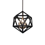 Dainolite ARC-143C Brass/black Archello 3-LIGHT 13"W Caged Pendant. Fixed Price $179.20.