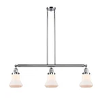 Innovations Bellmont Light Island, Polished Chrome/matte White 213-PC-G191. Fixed Price $715.00.