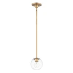 Maxim Lighting Branch 1-LIGHT Mini Pendant, Natural Aged Brass 98410CLNAB. Fixed Price $134.00.