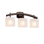 Justice Design Fusion Archway 3-LT Bath, Oval/ck/bz E26 FSN-8593-30-FRCR-DBRZ. Fixed Price $390.00.
