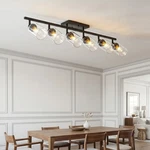43 Inch Black Rotatable Led Track Lighting 6-LIGHTS Flush Mount Ceiling Fixture. Fixed Price $93.99.