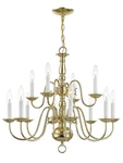 Livex Lighting 5012-02 Williamsburgh Chandelier Polished Brass. Fixed Price $145.00.
