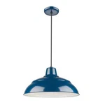 Millennium Lighting 18 In. 1-LIGHT Navy Blue Warehouse/cord Hung. Fixed Price $38.99.
