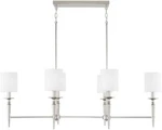 Capital Lighting Chandelier Polished Nickel Abbie 6 48" Pillar Island. Fixed Price $400.00.