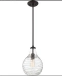 Quoizel Genie Light Mini Pendant, Old Bronze - QPP4019OZ 13"H X 9"W. Fixed Price $79.99.