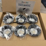 Aosclex 2 Inch 5CCT Antiglare Led Recessed Lights With Jbox 6 Pack. Fixed Price $59.99.