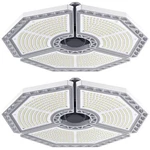 Kernowo 2 Pack Garage Light, 140W 18500 Lumens Lighting, 6000K Dayligh.... Fixed Price $92.79.