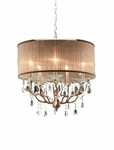 Rosie Crystal Ceiling Lamp, Rose Copper Finish Ore International K-5126H. Fixed Price $225.00.
