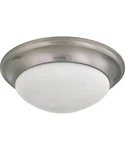 (2) Nuvo Light 17" Flush Mount Twist & Lock W/ Frosted Glass 60-3273. Fixed Price $119.99.