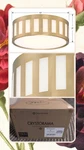 Crystorama Kendal 14'' Flush Ceiling Light Fixture: 3-BULB, Vibrant Gold Finish. Fixed Price $159.96.