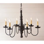 Harrison 6-ARM Wood Chandelier 4 Color Choices. Country Lighting. Fixed Price $550.15.