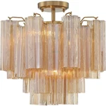 Crystorama ADD-300-AG-AM Ceiling Addis Semi-flush Mount Aged Brass. Fixed Price $718.40.