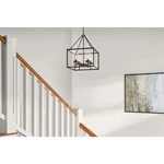 Hampton Bay Lainey 4-LIGHT Bronze Chandelier Clear Glass Shades. Fixed Price $71.99.