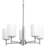 Progress Lighting Replay Five-light Etched White Glass Chandelier P4319-09. Fixed Price $99.00.