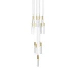 Avenue Lighting HF1905-13-GL The Original Glacier 20"W Brass. Fixed Price $2079.00.