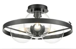 Dvi Lighting Courcelette Semi Flush Ceiling Graphite Finish DVP27011GR-CL. Fixed Price $190.99.