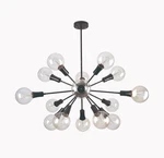 New Modern 15 Lts Contemporary Pendant Lamp Old Bronze Finish With G40 Bulb. Fixed Price $194.50.