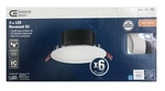 Commercial Electric 4 In. White Flush Round Led Recessed Lighting Kit (6-PACK). Fixed Price $17.66.