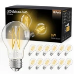 Led Edison Bulbs 12 Pack A19 Dimmable 60W 2700K Soft White QASDB1 Dalattin High. Fixed Price $51.99.