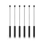 Mirrea 6 Pack Black Track Pendant Lighting For Type Rail Hanging Cord Adjus.... Fixed Price $218.71.