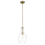 Kichler Everly 1-LIGHT Pendant Clear Seeded Glass Brass, 42047NBRCS, New. Fixed Price $149.95.