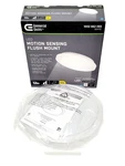 Commercial Electric 12" Led Motion Sensing Flush Mount Light 1002 662 065 White. Fixed Price $21.00.