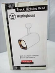 Westinghouse Track Lighting Soft Black Square Head #09017611038 White Exterior.. Fixed Price $19.27.