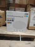 Feit Electric 7.5 Dimmable White Round Flat Panel Ceiling Light Adjustable.new. Fixed Price $18.90.