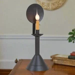 Primitive Colonial Tin Cone Accent Light With Reflector Smokey Black 17.75". Fixed Price $59.99.