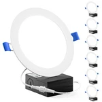 Sunco 6 Pack Recessed Lighting Inch , Canless Ceiling Lights Slim With Junc.... Fixed Price $79.19.