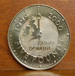 Reg F.d. 1999 Elizabeth Ii D.g. United Kingdom Millennium 5 Pounds Coin Money. Fixed Price $10.99.