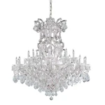 Crystorama Maria Theresa 25 Lt Clear Crystal Chrome Chandelier 4424-CH-CL-MWP. Fixed Price $5198.40.
