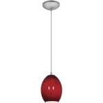 Access Lighting 28023-1C-BS/RUSKY Brandy Firebird Pendant Brushed Steel. Fixed Price $94.40.
