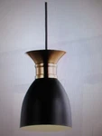Jonathan Edison 5.75 In. 1-LIGHT Black/brass Gold Metal Led Pendant JYL6136A. Fixed Price $23.96.