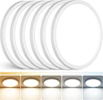 6 Pack 12 Inch 5CCT Led Ceiling Light Flush Mount Dimmable Fixture White 2880LM. Fixed Price $53.49.