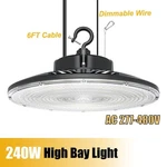 240WATT Kukuppo Led High Bay Ufo Light 36000 Lumen Warehouse Gym Shop 480V. Fixed Price $134.87.