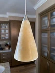 Amber Stone Onyx Cone Pendant - Tech Lighting Compatible 12V Halogen New. Fixed Price $199.00.