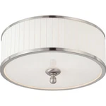 Nuvo Candice 3 Light Flush Dome Fixture W/ Pleated White Shade 60-4741. Fixed Price $197.60.