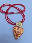 Hand Crafted Wood Mexican Hearth Pendant. Fixed Price $55.00.
