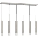 Cal Lighting & Accessories FX-3723-6P-BS Troy Pendant Brushed Steel. Fixed Price $1488.00.