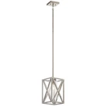 Moorgate 8" Pendant Light In Distressed Antique White. Fixed Price $224.99.